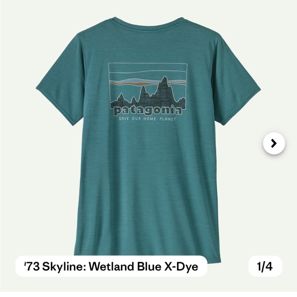 Patagonia Women's Capilene® Cool Daily Graphic Shirt XL NWT